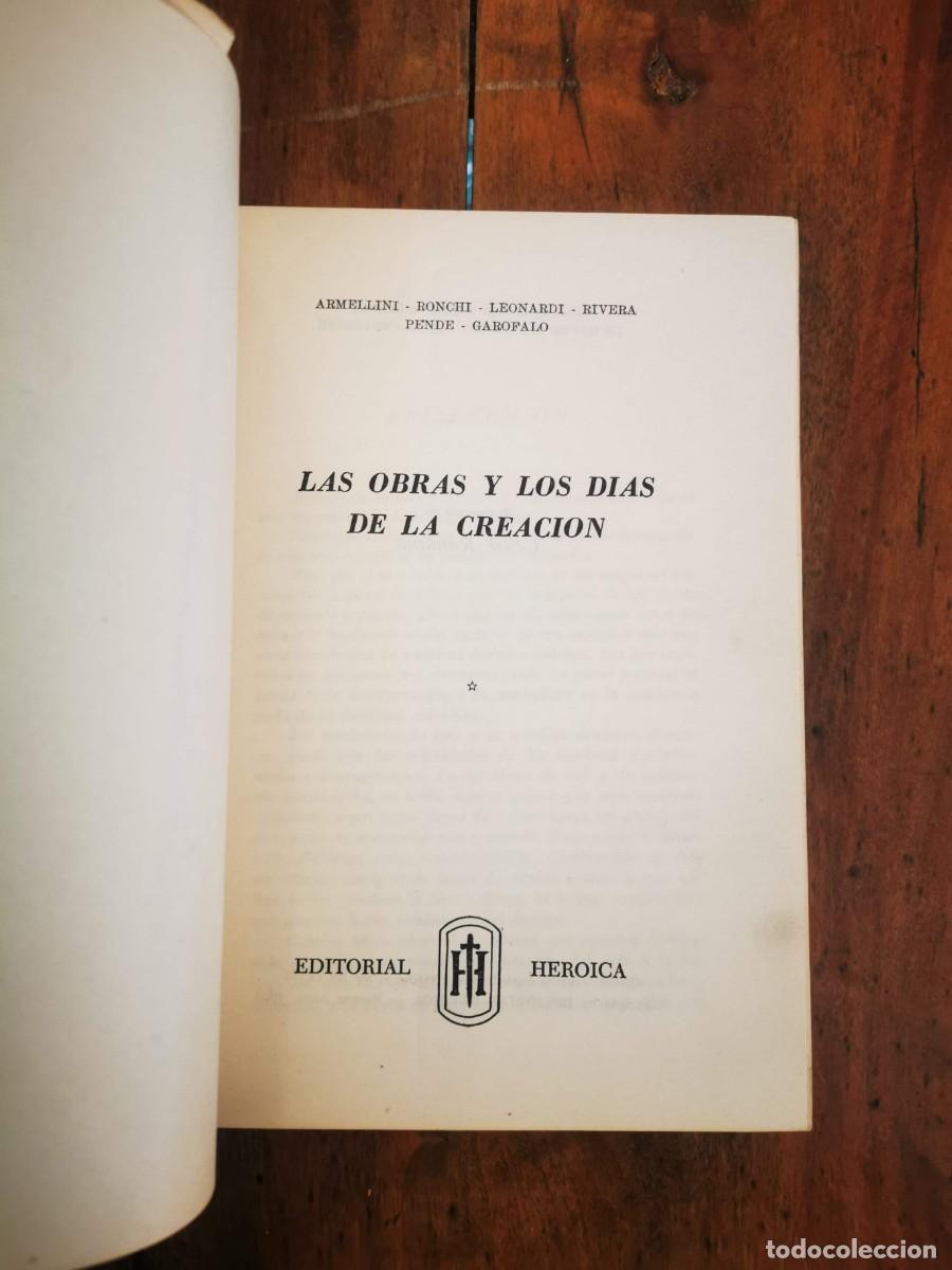 Libros de segunda mano: Las OBRAS y los d&iacute;as de la creaci&oacute;n - Foto 2