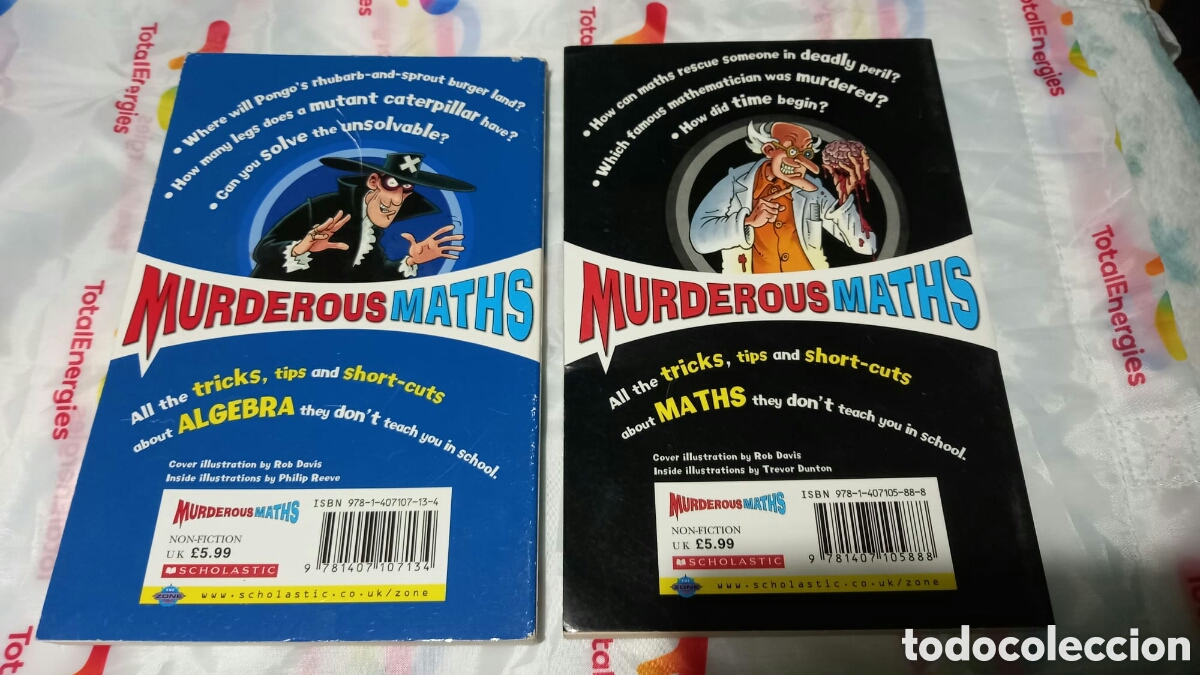 Libros de segunda mano: 2 libros en ingles murderous maths - Foto 2
