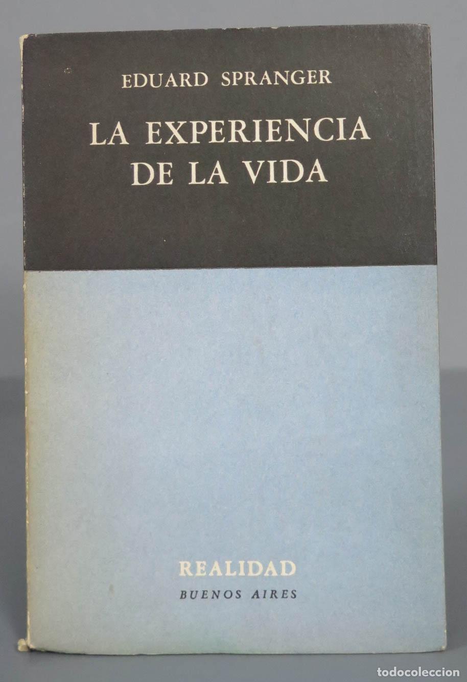 Libros de segunda mano: LA EXPERIENCIA DE LA VIDA. SPRANGER - Foto 1