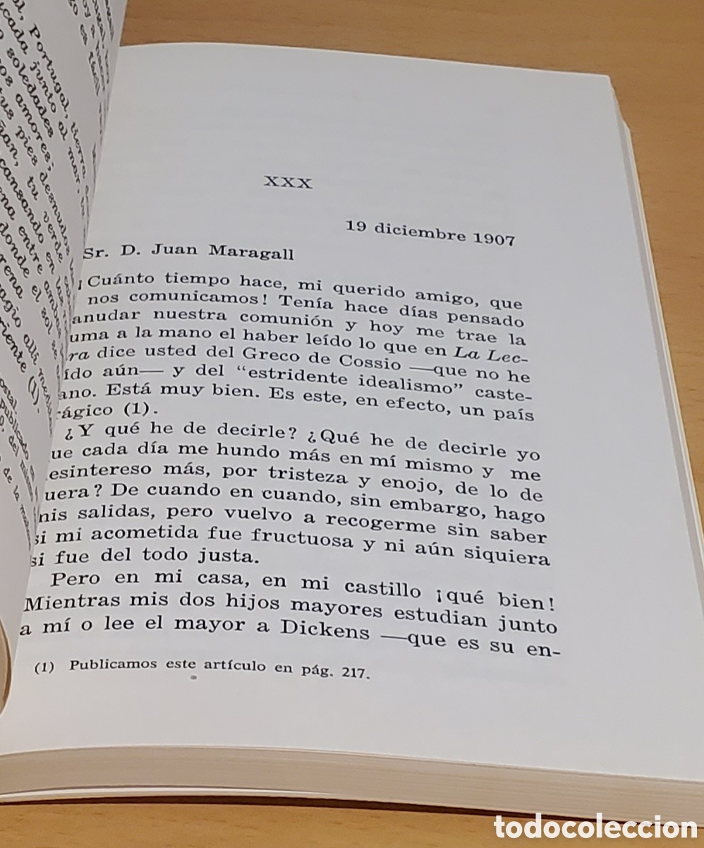 Libros de segunda mano: Epistolario - Unamuno y Maragall - Foto 2