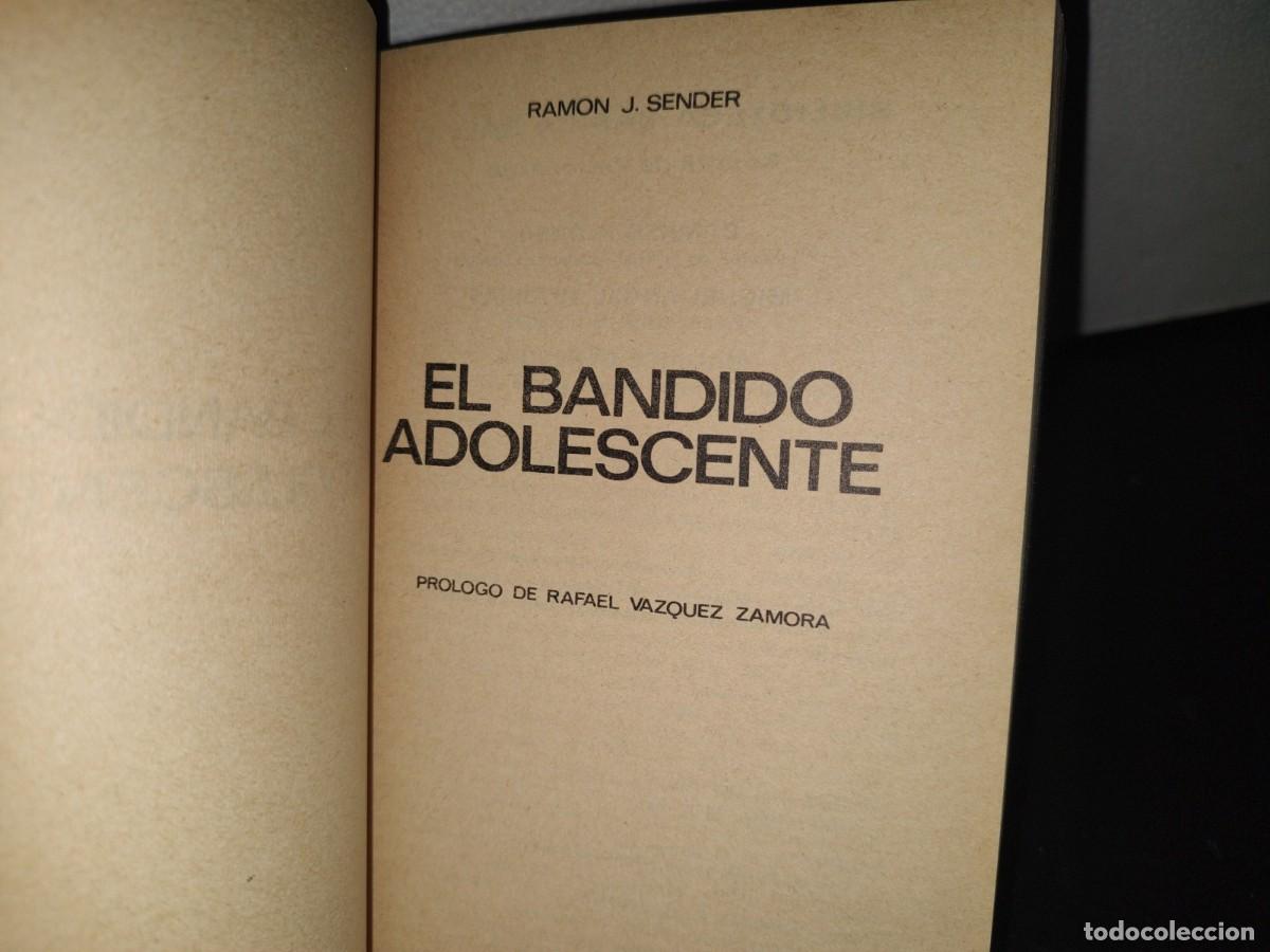 Libros de segunda mano: 131- EL BANDIDO ADOLESCENTE - RAM&Oacute;N J. SENDER - Foto 3