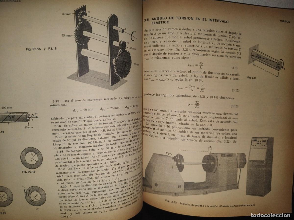 Libros de segunda mano: 132- MEC&Aacute;NICA DE MATERIALES - FERDINAND P. BEER - 1981 - Foto 7