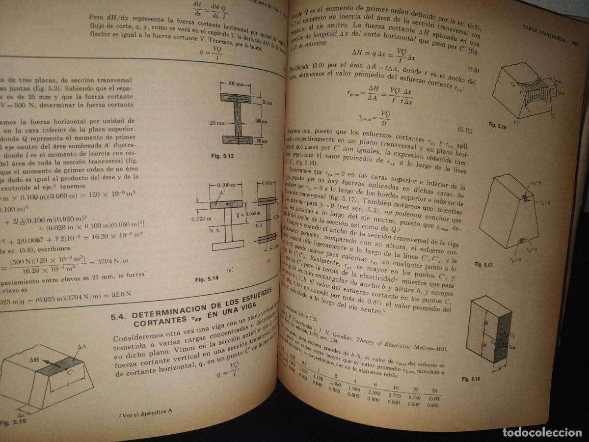 Libros de segunda mano: 132- MEC&Aacute;NICA DE MATERIALES - FERDINAND P. BEER - 1981 - Foto 11