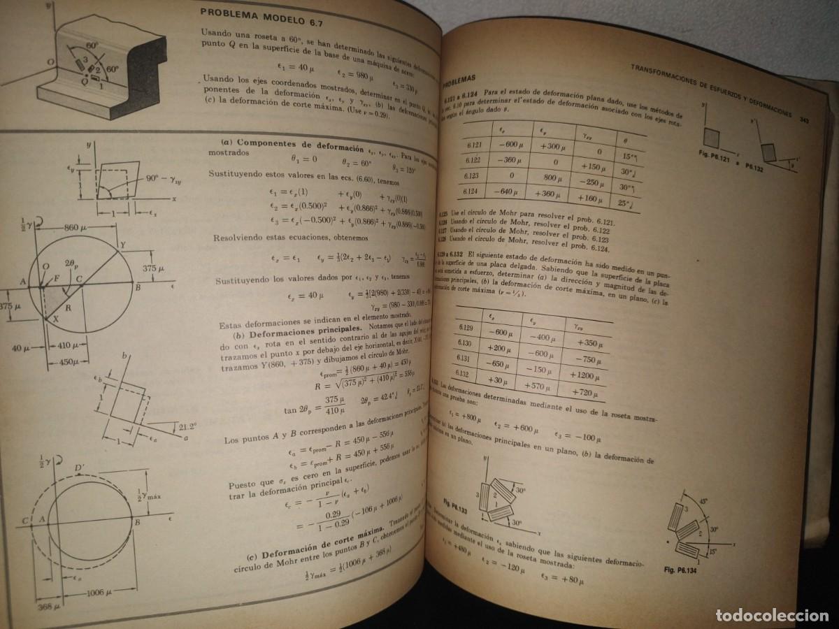 Libros de segunda mano: 132- MEC&Aacute;NICA DE MATERIALES - FERDINAND P. BEER - 1981 - Foto 12