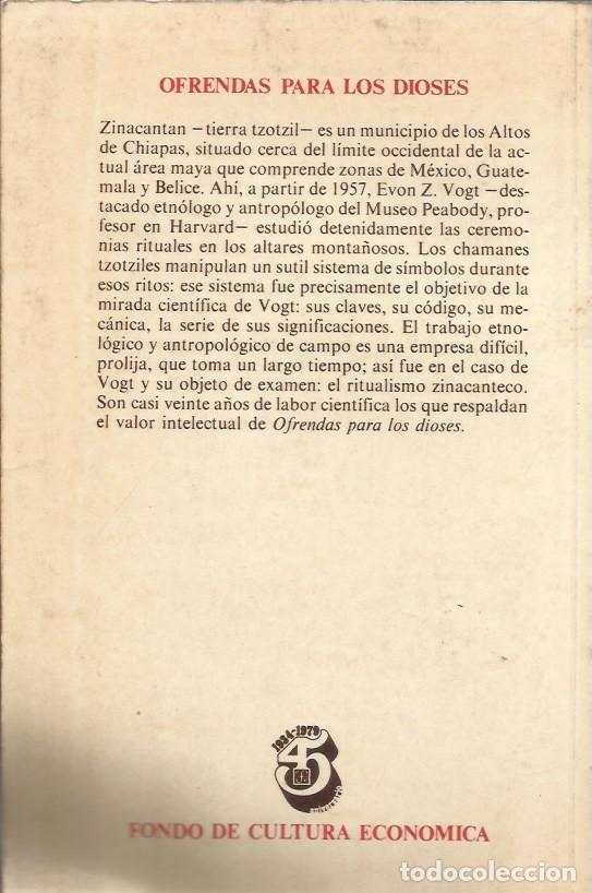Libros de segunda mano: OFRENDAS PARA LOS DIOSES - EVON Z. VOGT - Foto 4
