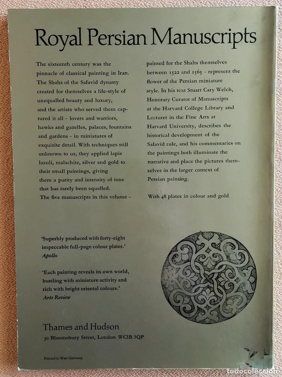 Libros de segunda mano: ROYAL PERSIAN MANUSCRIPTS. Stuart Cary Welch - Foto 2
