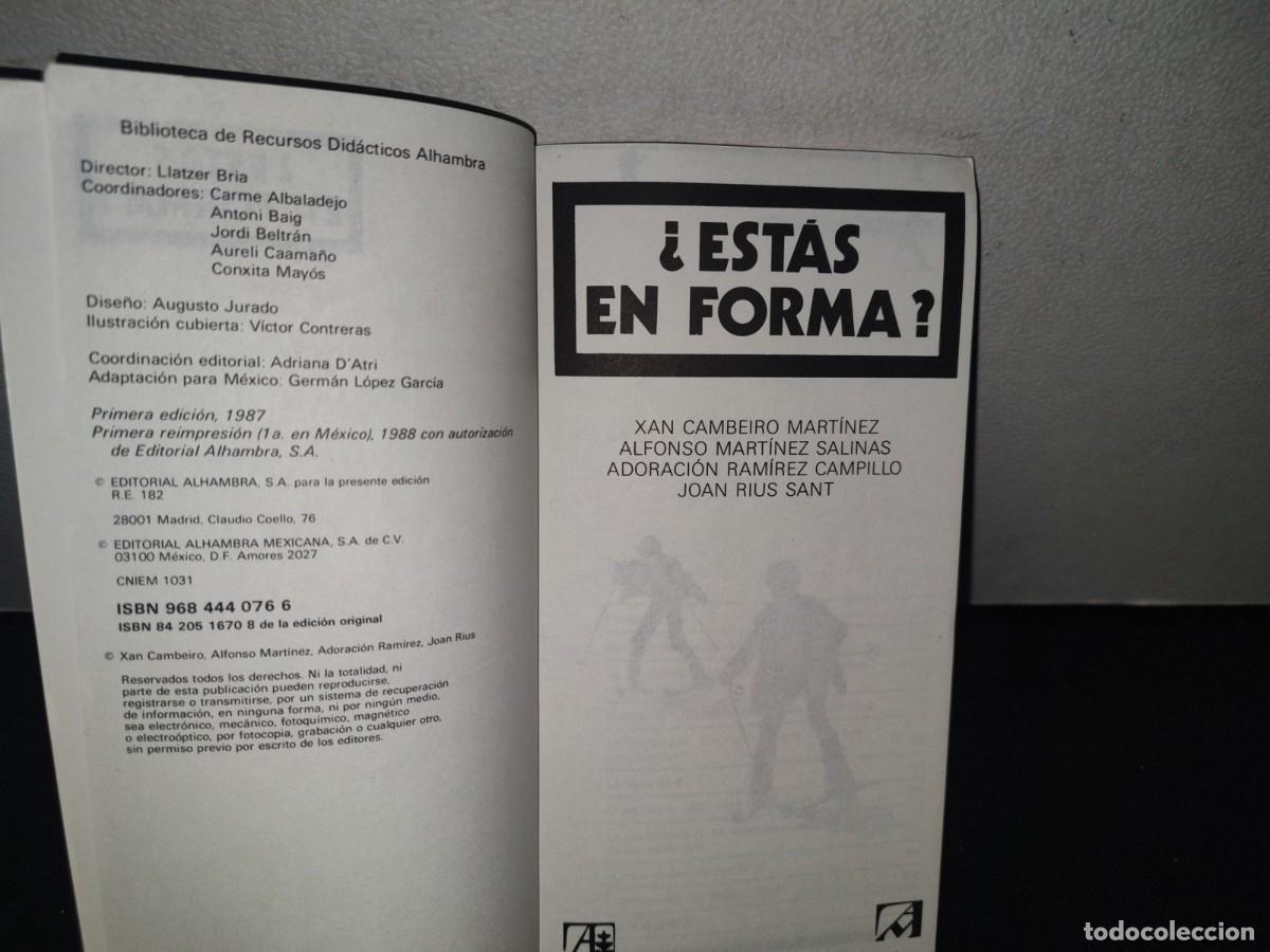 Libros de segunda mano: 134- &iquest;EST&Aacute;S EN FORMA? - BIBLIOTECA DE RECURSOS DID&Aacute;CTICOS ALHAMBRA - 1988 - Foto 4