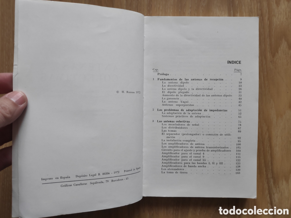 Libros de segunda mano: Libro. Antenas Colectivas (Henri Rossier) - Foto 2