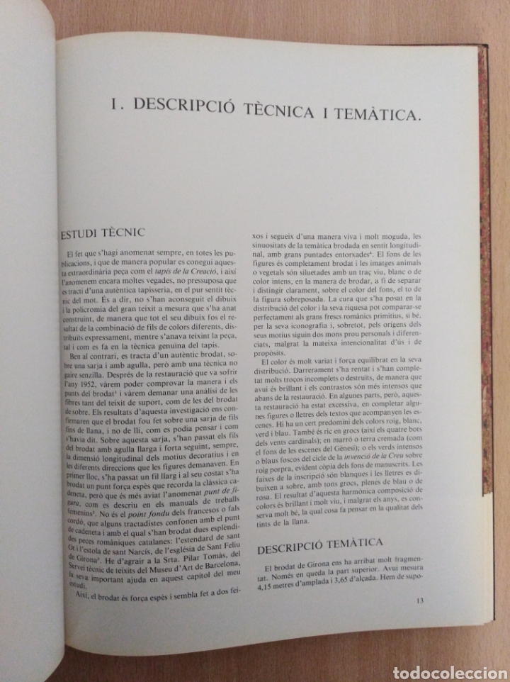 Libros de segunda mano: EL TAP&Iacute;S DE LA CREACI&Oacute; DE LA CATEDRAL DE GIRONA. Pere de Palol - Foto 16