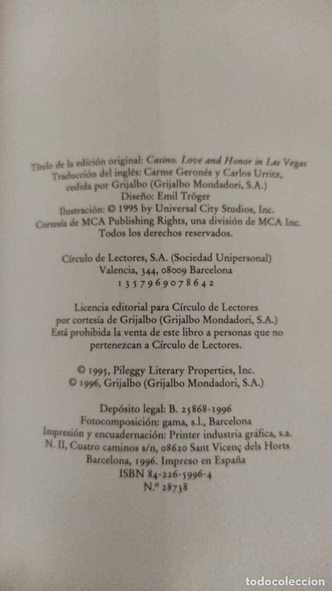 Libros de segunda mano: CASINO. - Foto 4