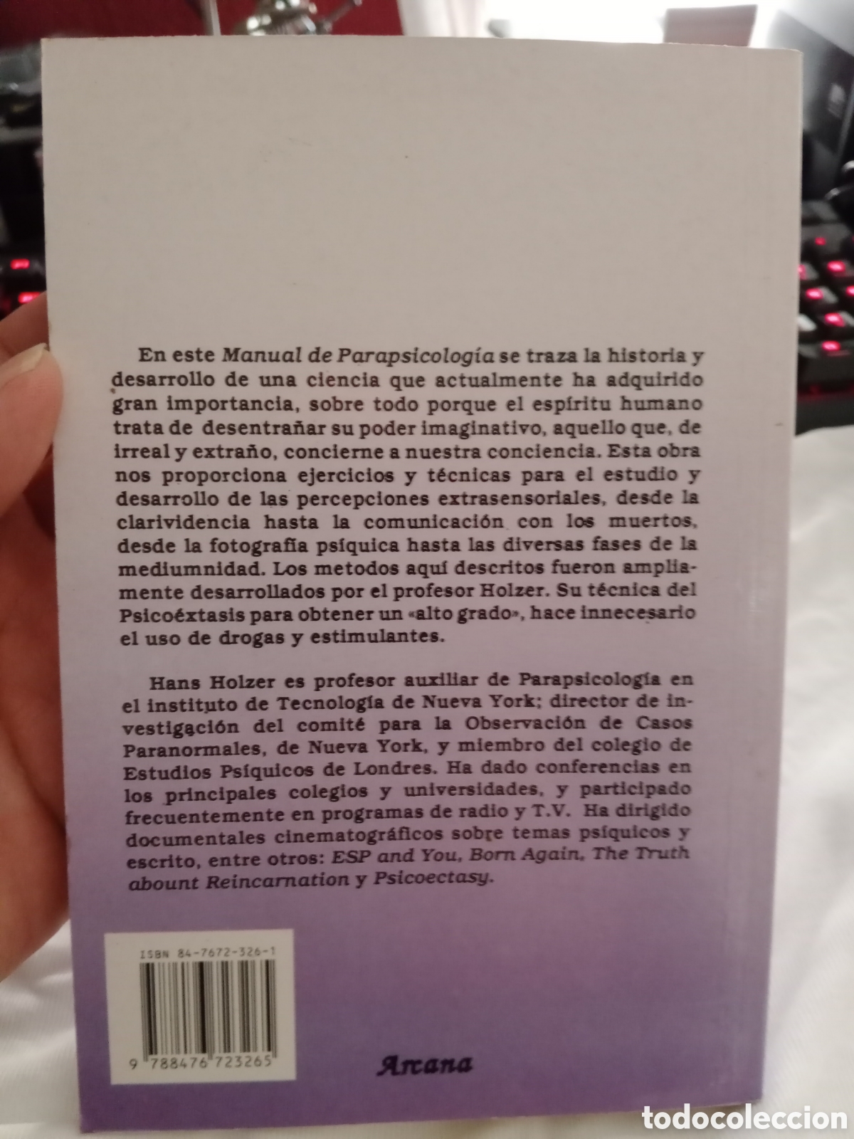 Libros de segunda mano: Manual de parapsicolog&iacute;a Hans holzer - Foto 2