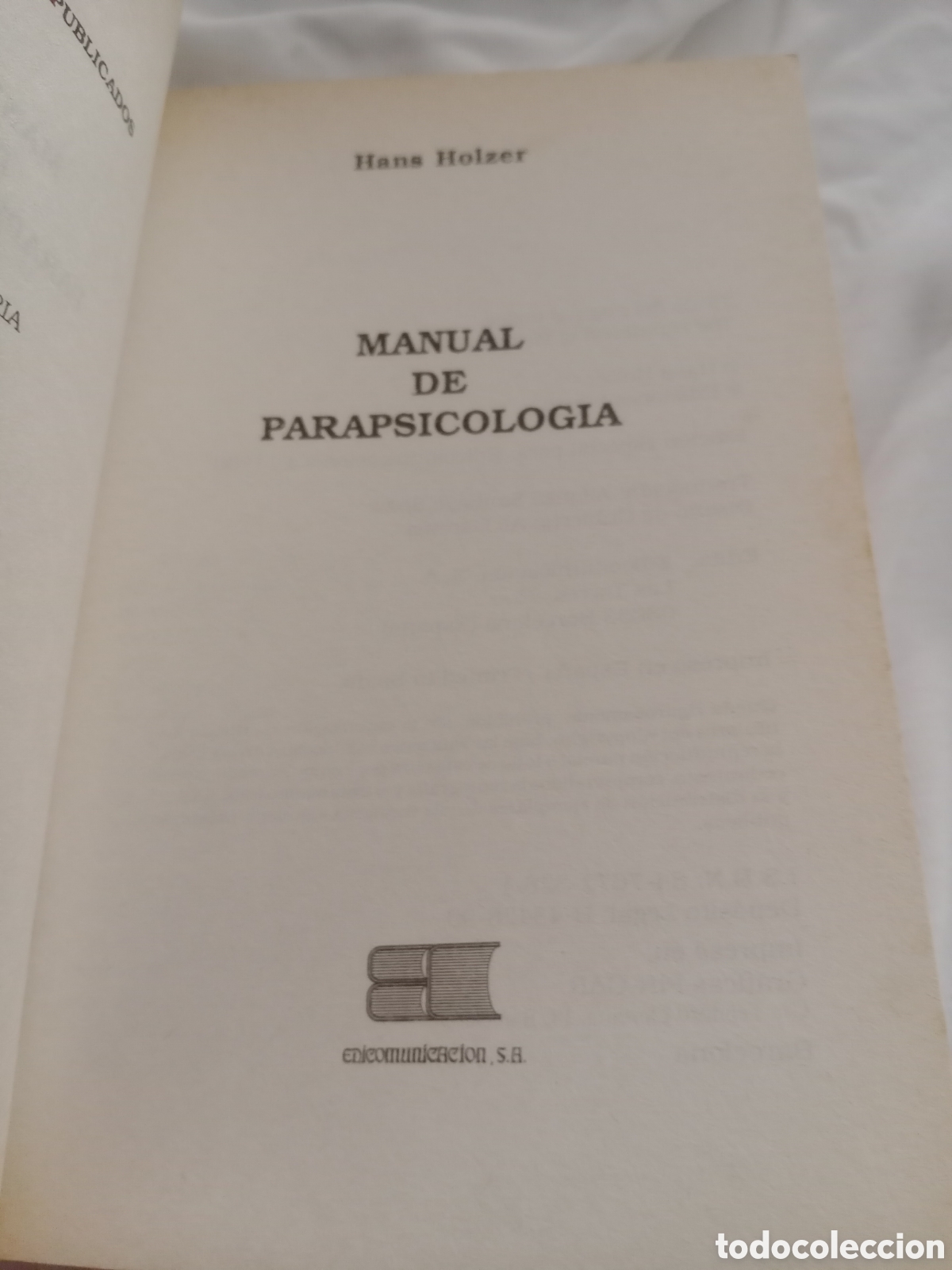Libros de segunda mano: Manual de parapsicolog&iacute;a Hans holzer - Foto 3