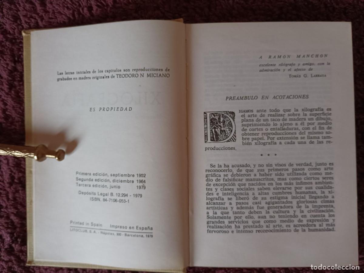 Libros de segunda mano: XILOGRAFIA HISTORIA Y TECNICAS DEL GRABADO EN MADERA - TOMAS G LARRAYA - Foto 5