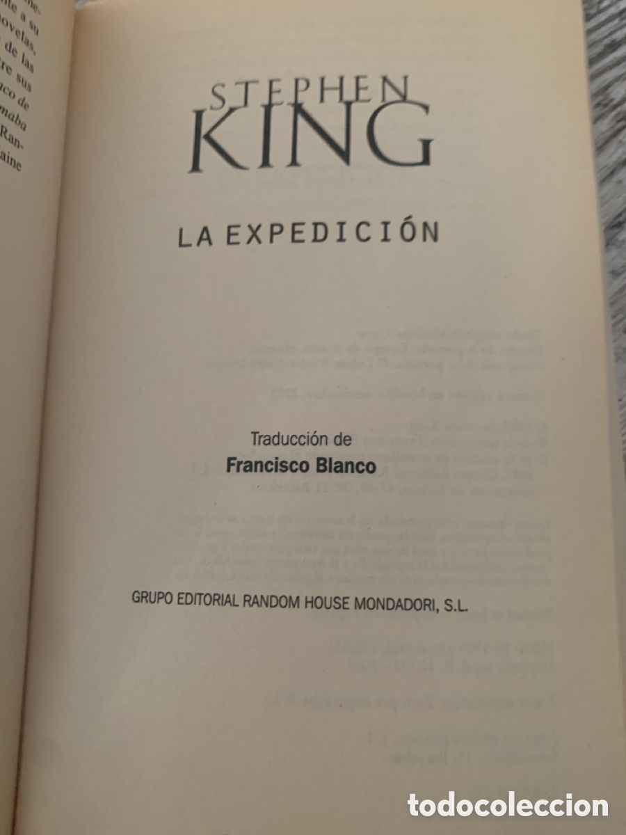 Libros de segunda mano: La expedici&oacute;n Stephen King 1 edici&oacute;n de bolsillo - Foto 2