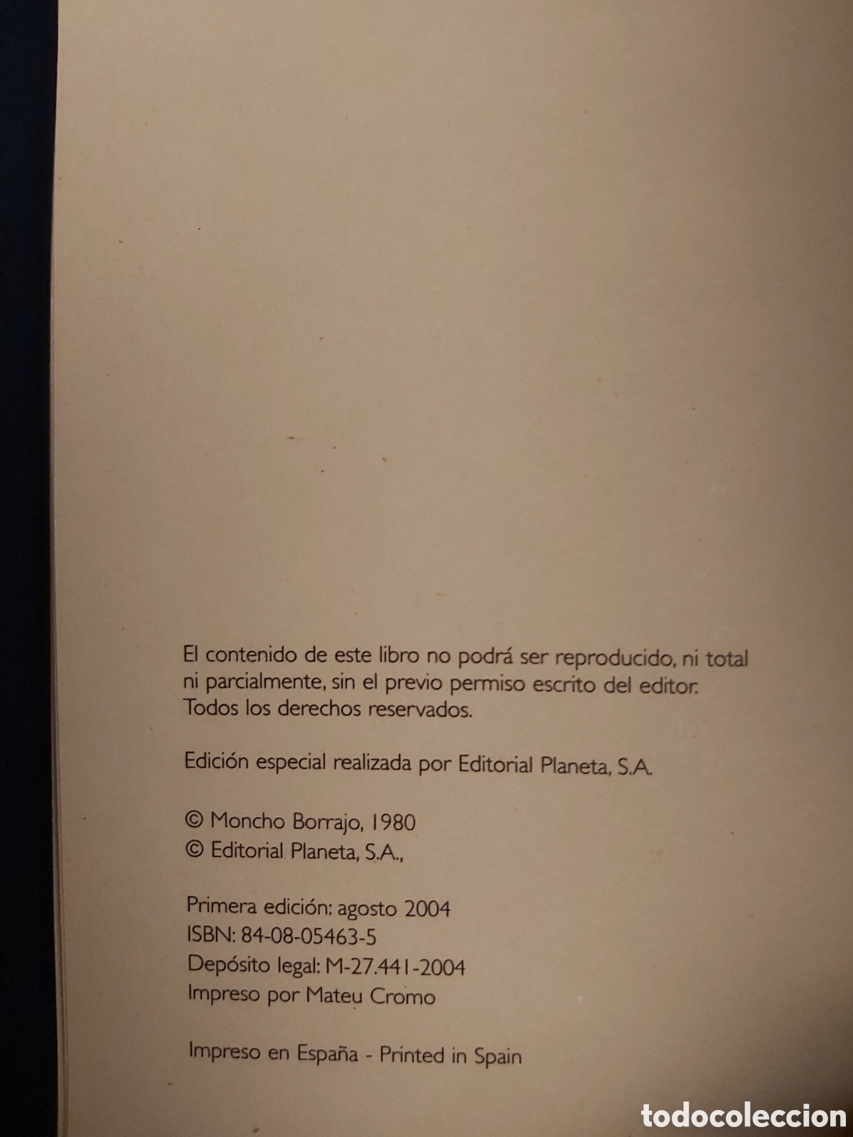 Libros de segunda mano: MONCHO Y YO $ MONCHO $ PLANETA $ 1 EDICI&Oacute;N AGOSTO, 2004 - Foto 3
