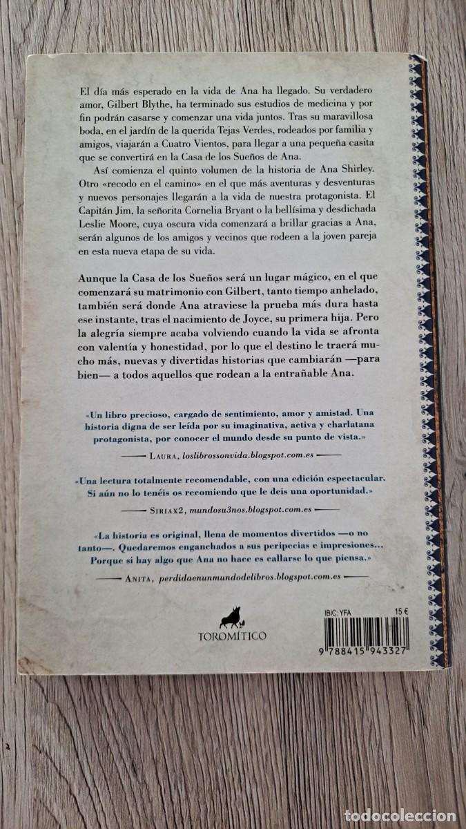 Libros de segunda mano: L. M. MONTGOMERY - ANA Y LA CASA DE SUS SUE&Ntilde;OS - 2015 - Foto 3