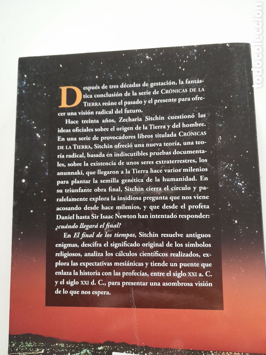 Libros de segunda mano: EL FINAL DE LOS TIEMPOS.ZECHSRIS SITCHIN. EDICIONES OBELISCO. DESCATALOGADO - Foto 2