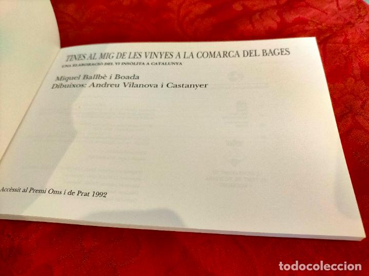 Libros de segunda mano: Tines al mig de les vinyes a la comarca del Bages Ballb&egrave; Boada Centre destudis del Bages Quaderns 6 - Foto 2