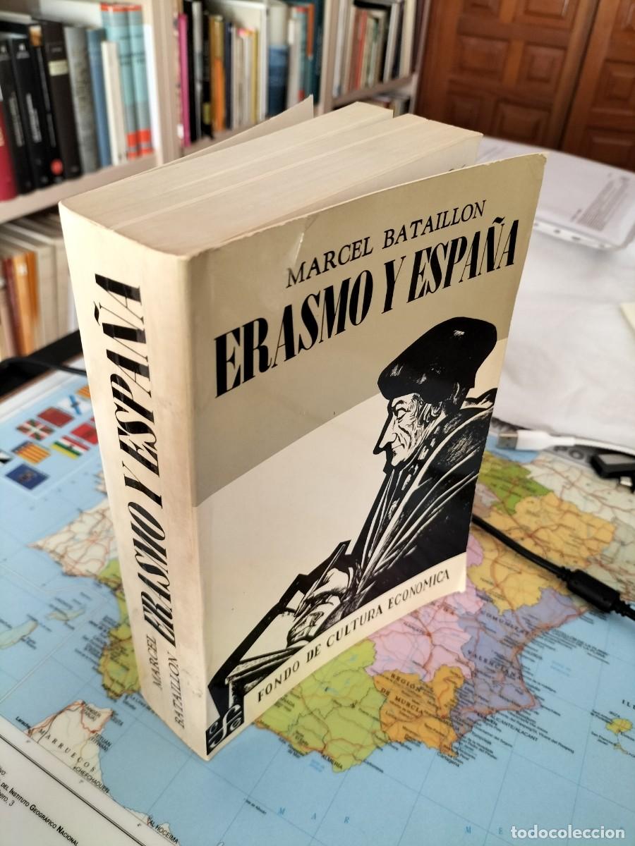 Libros de segunda mano: Erasmo y Espa&ntilde;a: Marcel Bataillon - Foto 2