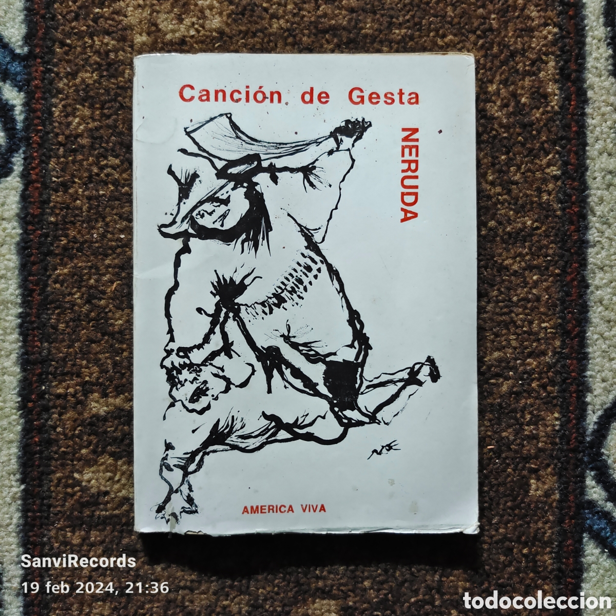 Libros de segunda mano: CANCI&Oacute;N DE GESTA (NERUDA) (AMERICA VIVA) - Foto 1