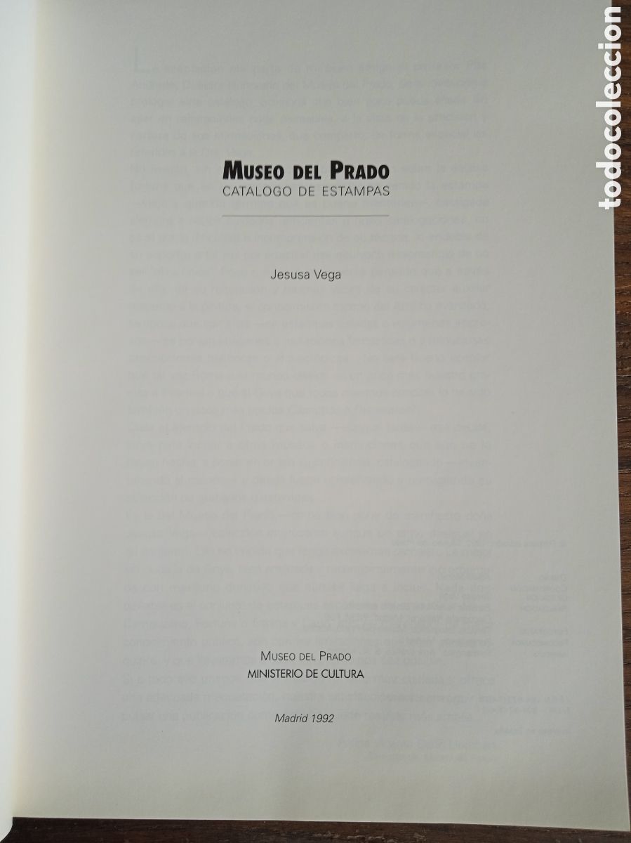 Libros de segunda mano: MUSEO DEL PRADO. CAT&Aacute;LOGO DE ESTAMPAS. JESUSA VEGA. 1992. 506pp. - Foto 2