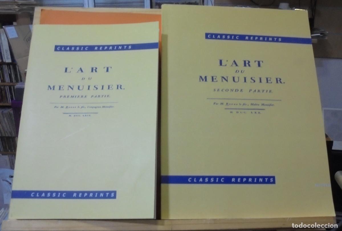Libros de segunda mano: Lart du menusier, 2 tomos. Edici&oacute;n facsimil. Texto en frances - Foto 1