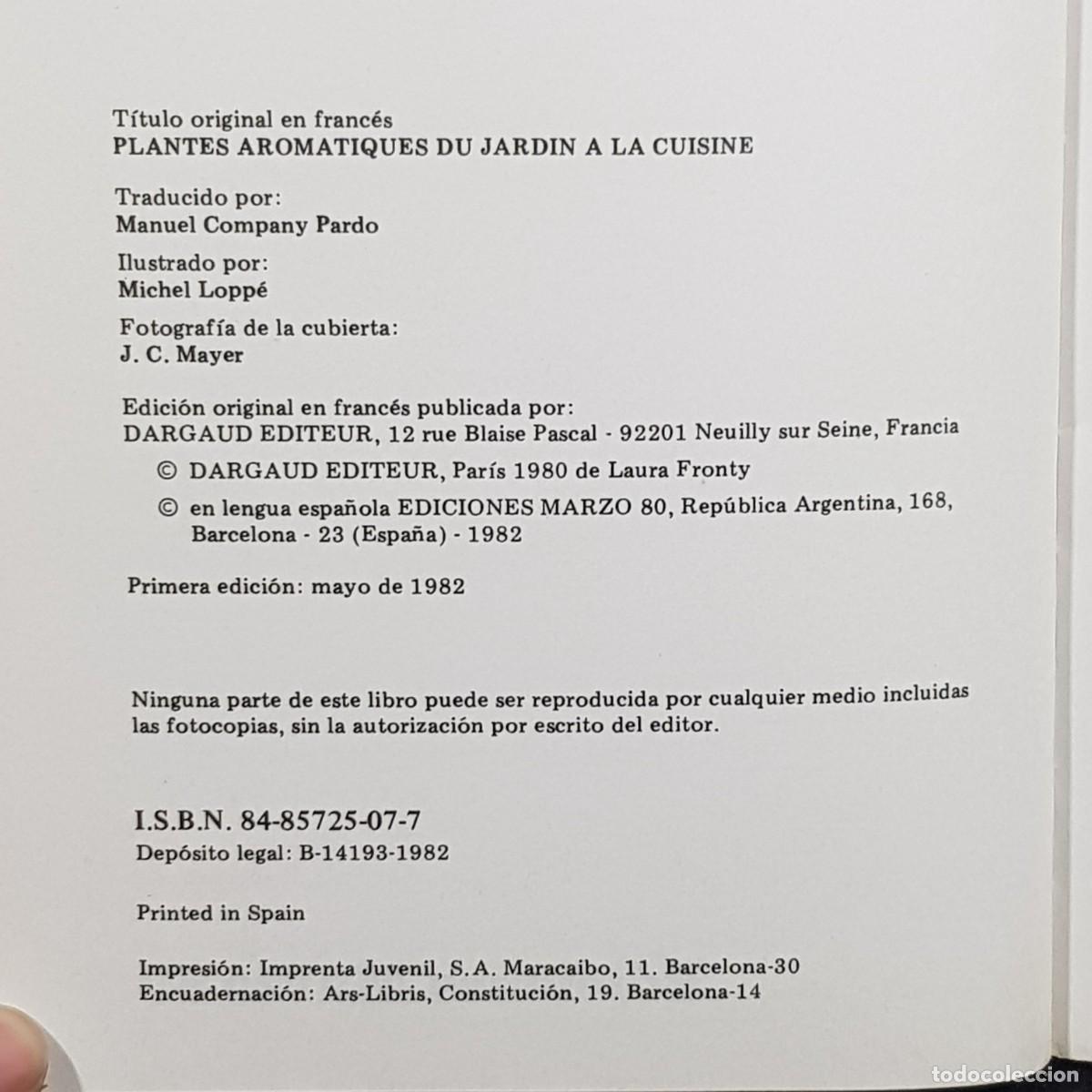 Libros de segunda mano: PAVOS, PINTADAS Y CODORNICES - JEROME SAUZE - EDICIONES MARZO 80 - 1982 / 28.892 - Foto 6