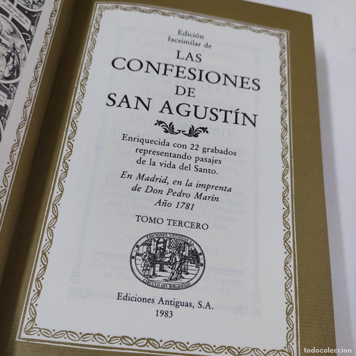 Libros de segunda mano: LAS CONFESIONES DE SAN AGUSTIN - EDICION FACSIMILAR - Foto 3