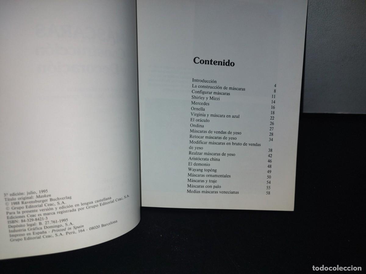 Libros de segunda mano: 86- M&Aacute;SCARAS. CONSTRUCCI&Oacute;N Y DECORACI&Oacute;N - GUDRUN HETZEL - Foto 4