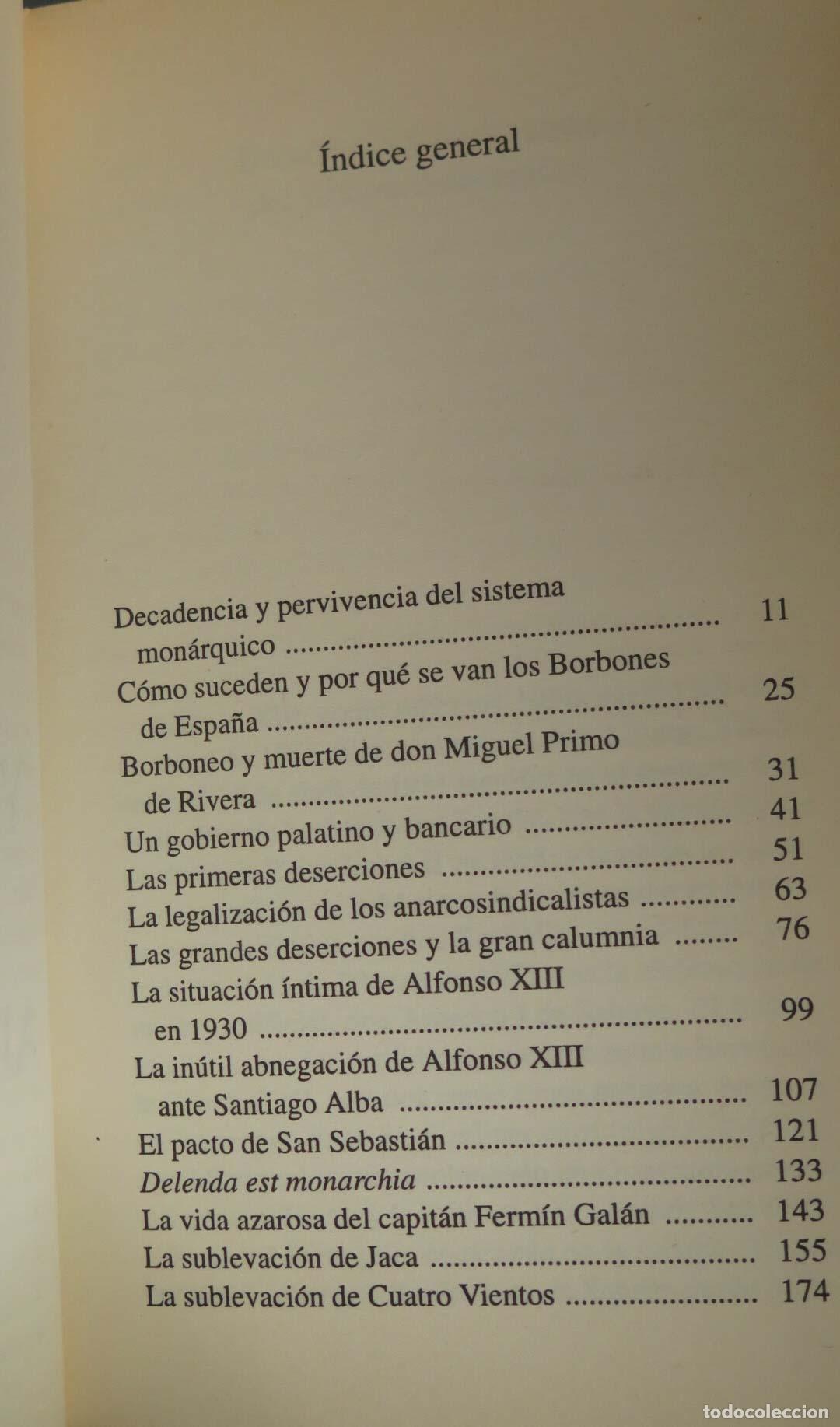 Libros de segunda mano: Acoso y derribo de Alfonso XIII. Ricardo de la Cierva - Foto 2