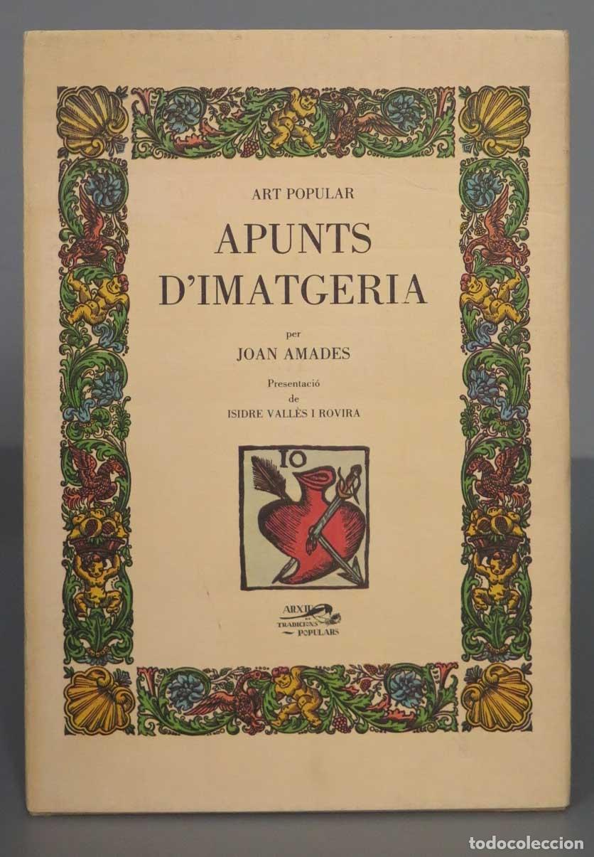 Libros de segunda mano: Apunts d&acute;imatgeria. Art popular. Amades - Foto 1