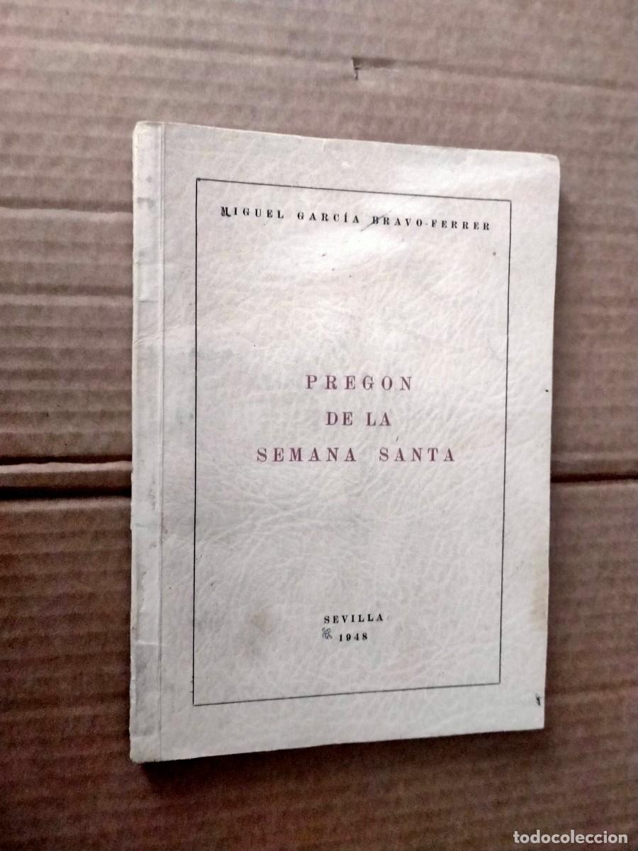 Libros de segunda mano: libro de pregon de la semana santa sevilla 1948
