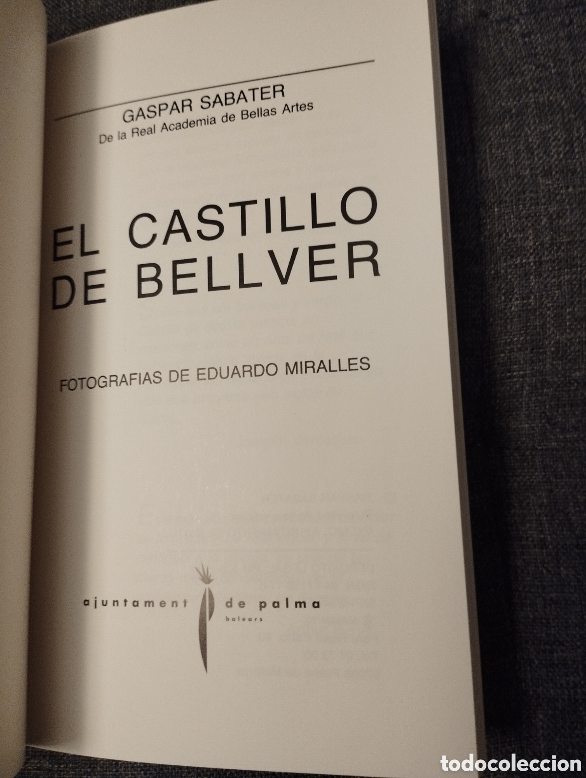 Libros de segunda mano: EL CASTILLO DE BELLVER (GASPAR SABATER) - Foto 2