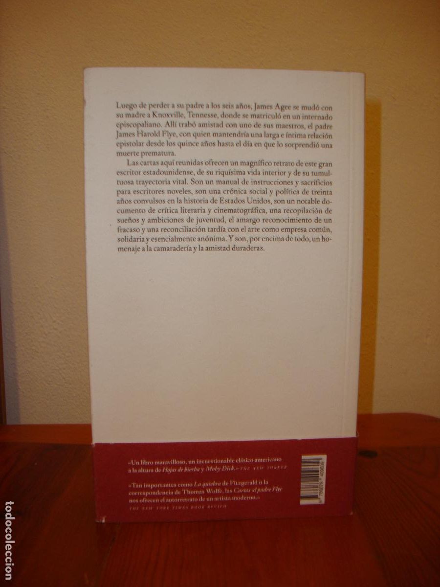 Libros de segunda mano: CARTAS AL PADRE FLYE - JAMES AGEE - JUS EDICIONES, COMO NUEVO - Foto 3