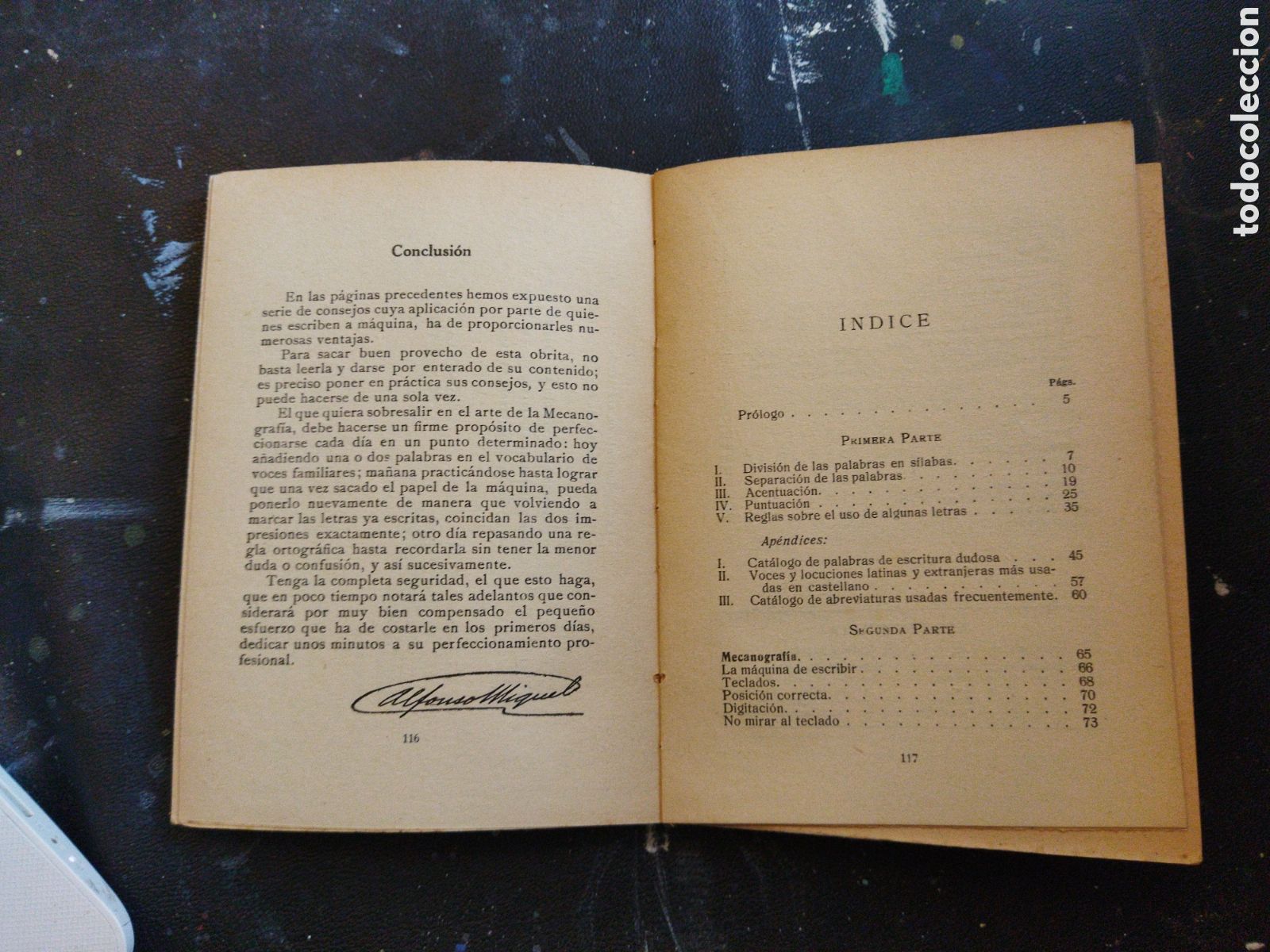 Libros de segunda mano: Manual pr&aacute;ctico de la mecanograf&iacute;a /Miquel Vilanova, Alfonso - Foto 4