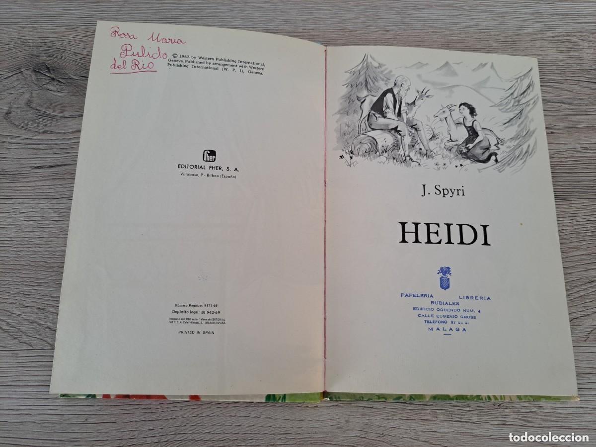 Libros de segunda mano: JUANA SPYRI - HEIDI - EDITORIAL FHER 1969 - Foto 3