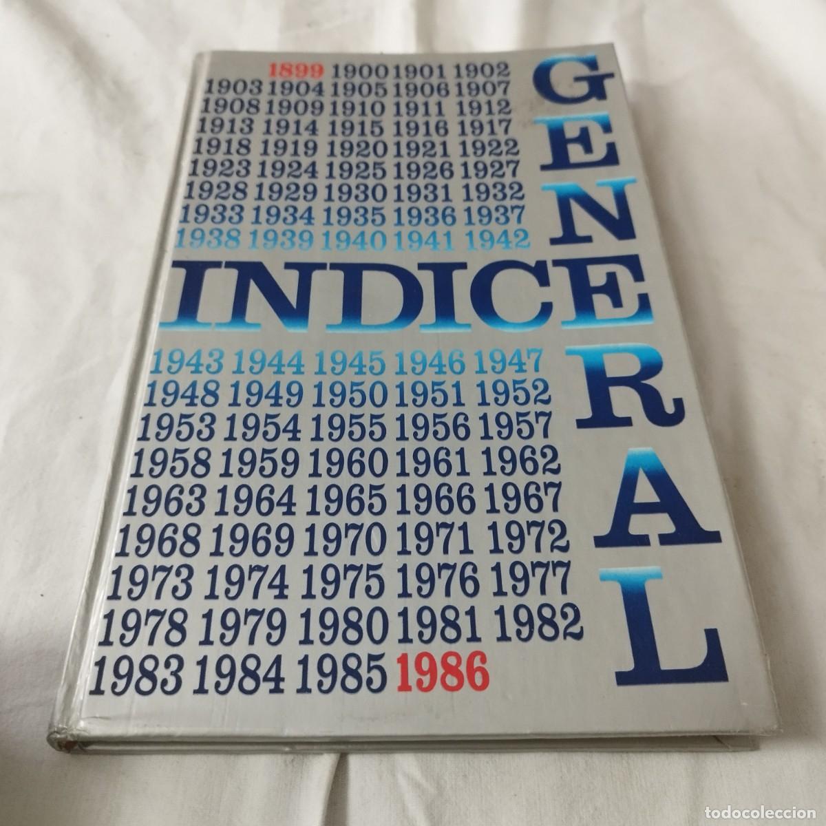 Libros de segunda mano: INDICE GENERAL 1898-1986 / / EVA 132 / DIFUSORA - Foto 2