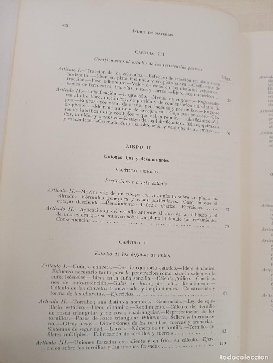 Libros de segunda mano: MECANISMOS CALCULO Y CONSTRUCCION POR CELSO MAXIMO EDITORIAL DOSSAT - Foto 4