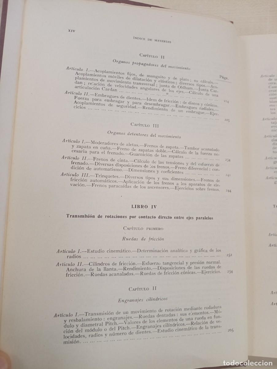 Libros de segunda mano: MECANISMOS CALCULO Y CONSTRUCCION POR CELSO MAXIMO EDITORIAL DOSSAT - Foto 6