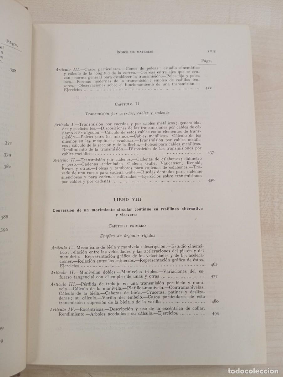 Libros de segunda mano: MECANISMOS CALCULO Y CONSTRUCCION POR CELSO MAXIMO EDITORIAL DOSSAT - Foto 9