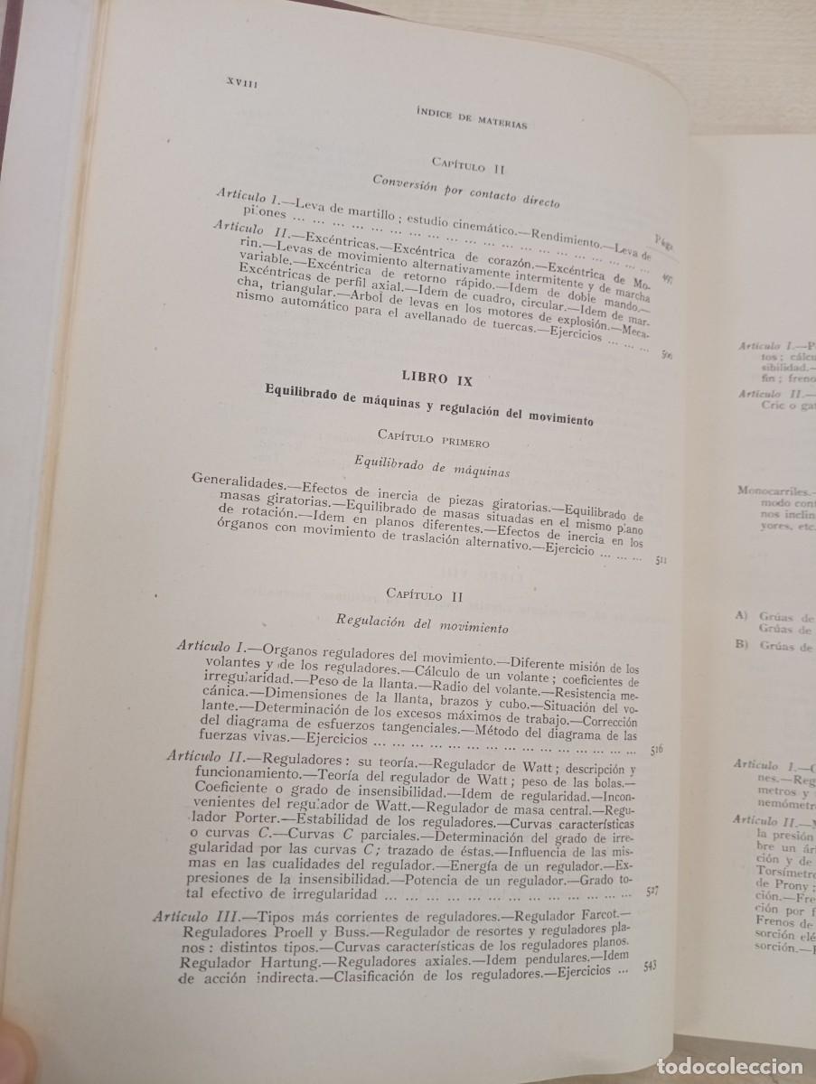 Libros de segunda mano: MECANISMOS CALCULO Y CONSTRUCCION POR CELSO MAXIMO EDITORIAL DOSSAT - Foto 10