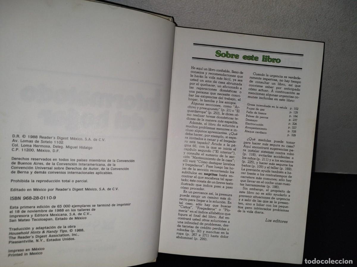 Libros de segunda mano: 86- EL INFORMATODO DEL HOGAR. SELECCIONES DEL READERS DIGEST - 1988 - Foto 5