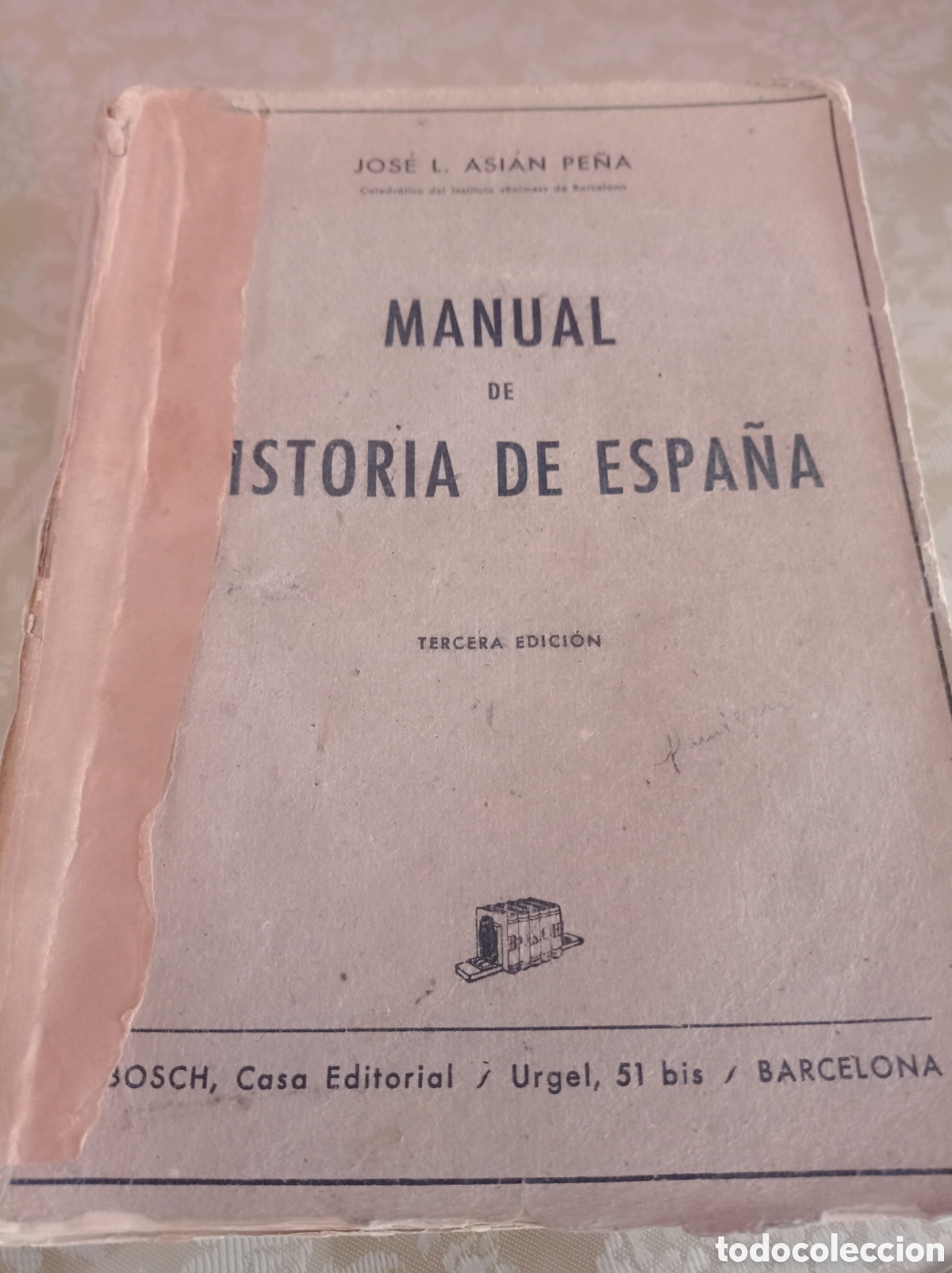 Libros de segunda mano: MANUAL DE HISTORIA DE ESPA&Ntilde;A,1948,BOSCH - Foto 1
