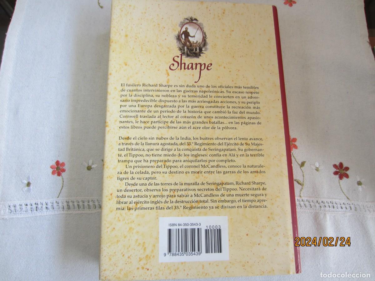 Libros de segunda mano: SHARPE Y EL TIGRE DE BENGALA , BERNARD CORNWELL - Foto 2