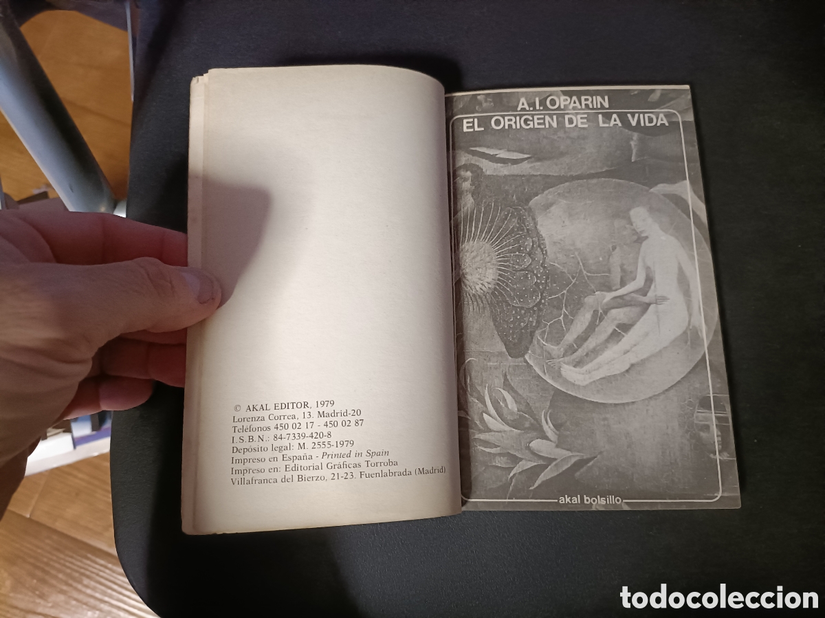 Libros de segunda mano: Libro El Origen de la Vida -A.I. Oparin- Akal Editor 1979 (Z1) - Foto 4