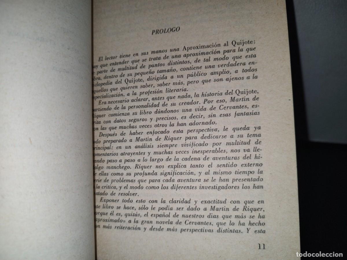 Libros de segunda mano: 86- APROXIMACI&Oacute;N AL QUIJOTE - MART&Iacute;N DE RIQUER - Foto 6