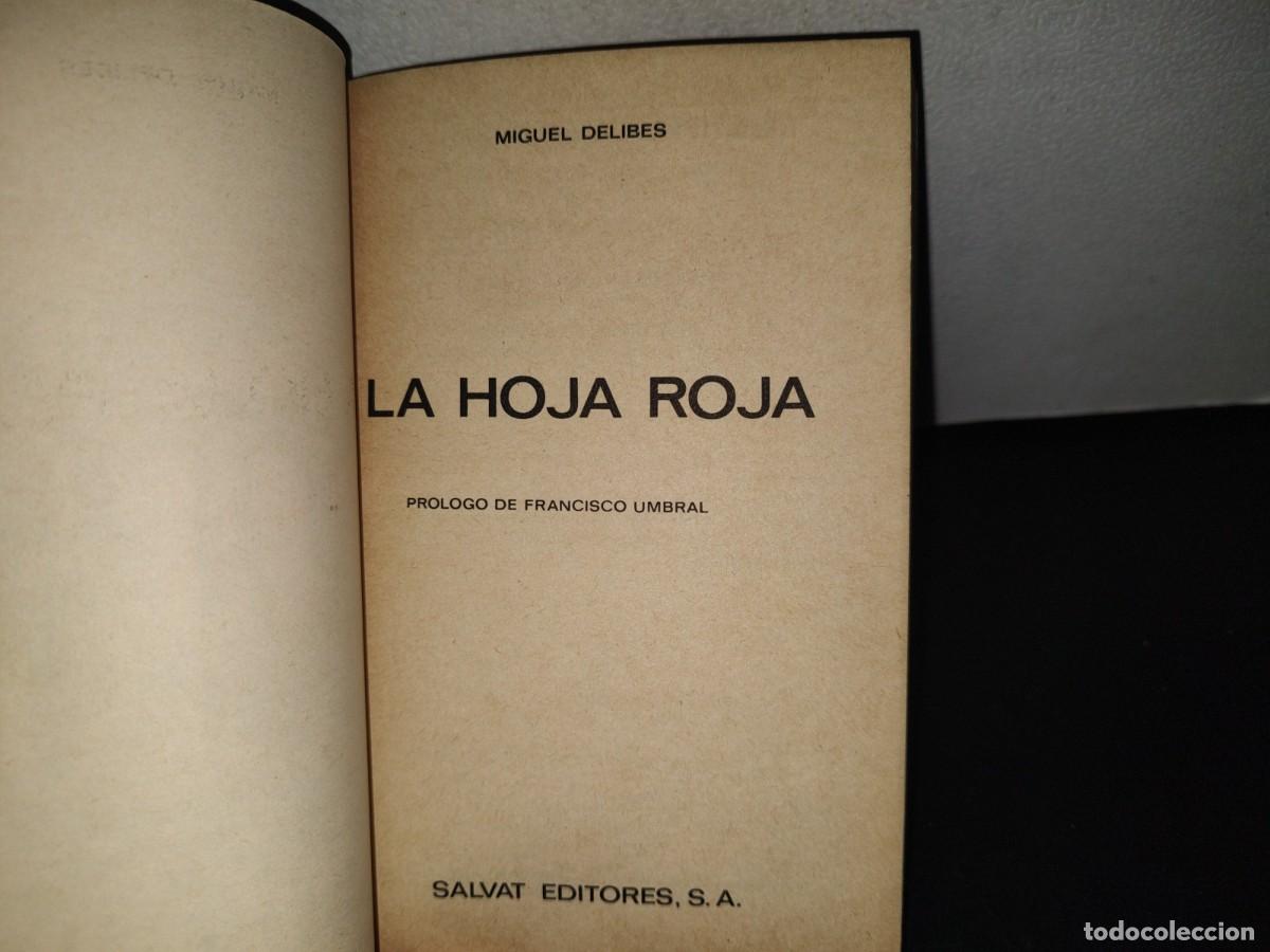 Libros de segunda mano: 86- LA HOJA ROJA - MIGUEL DELIBES - Foto 3