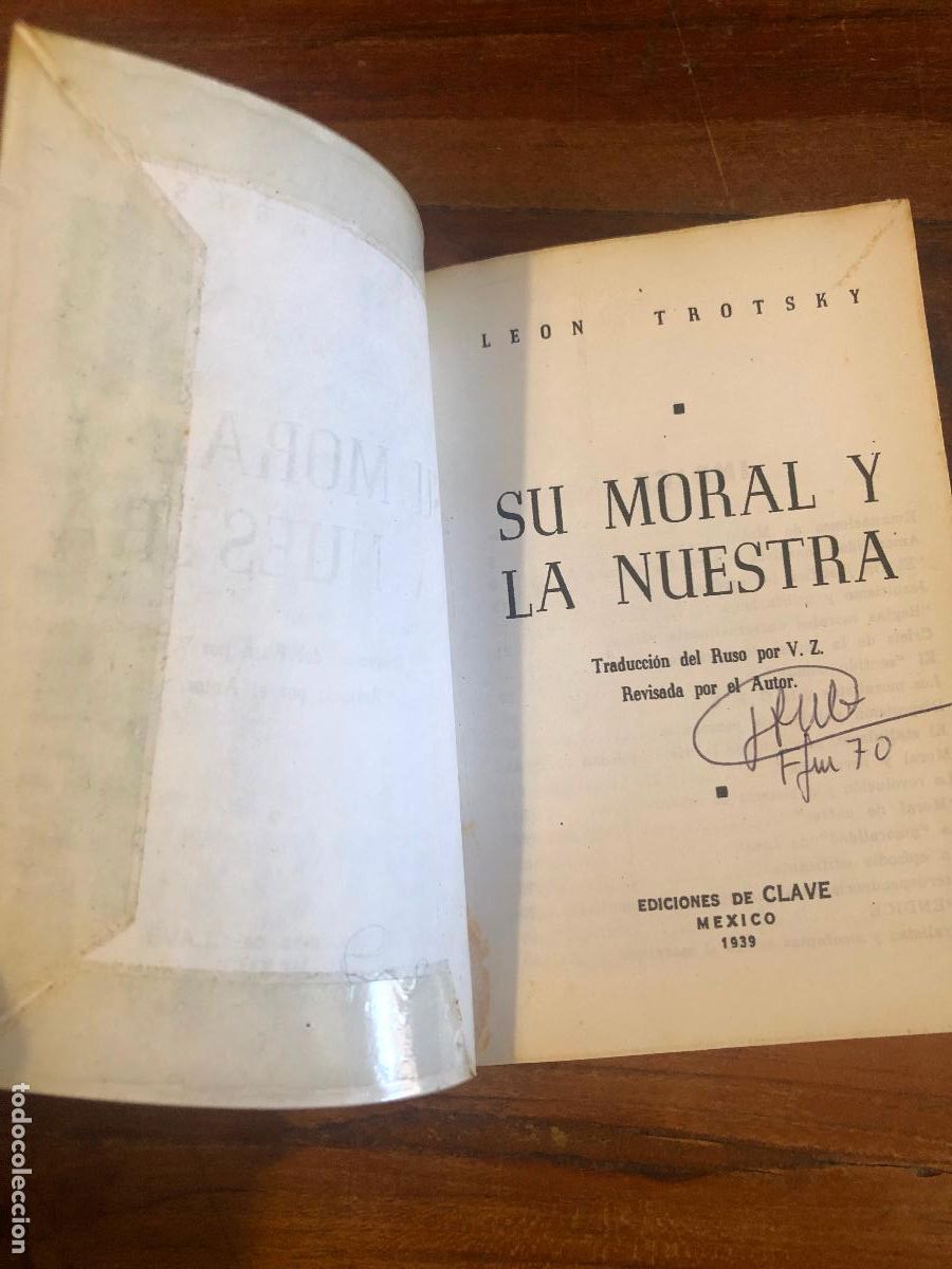 Libros de segunda mano: SU MORAL Y LA NUESTRA (Le&oacute;n Trotsky) - Ediciones Clave, M&eacute;xico, 1939 - Foto 3