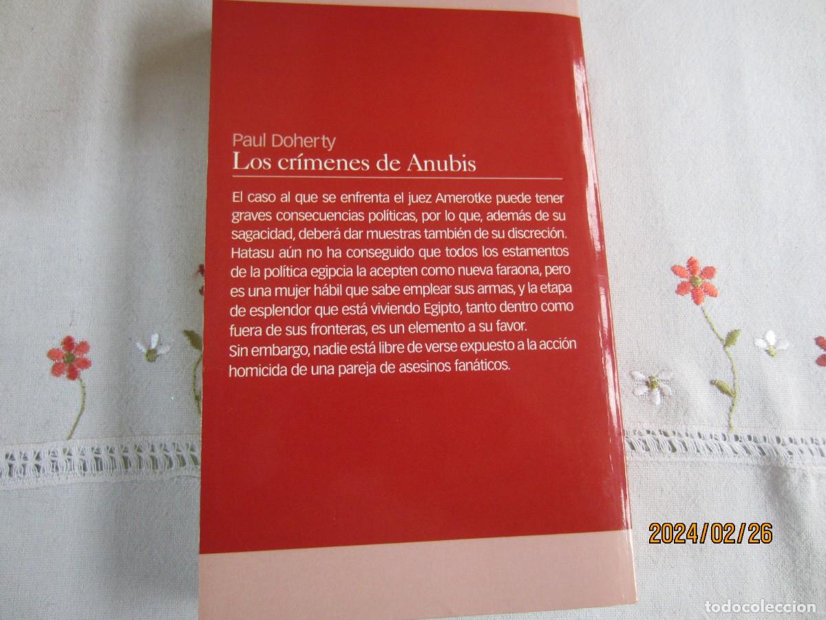 Libros de segunda mano: LOS CRIMENES DE ANUBIS , PAUL DOHERTY - Foto 2