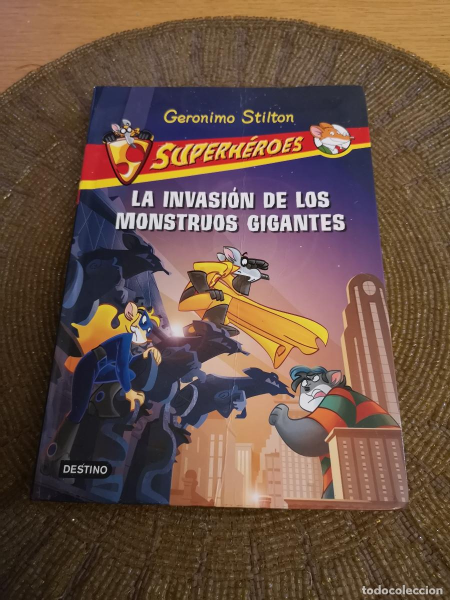 Libros de segunda mano: Libro la invasi&oacute;n de los monstruos gigantes de Geronimo Stilton superh&eacute;roes - Foto 1